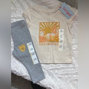 NWT Cat & Jack 12 month Sunshine ☀️ Outfit